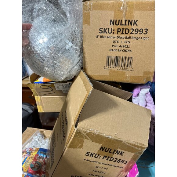 8" Mirror Disco Ball Stage Light With Secure Mount & Hook For Party Decoration - Picture 5 of 5